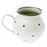 Hrnek litrák buclatý "Puntíkatá modrá pohodovka"