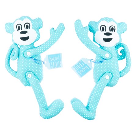 Dekorační spony na závěsy – sada „Opičí duo“