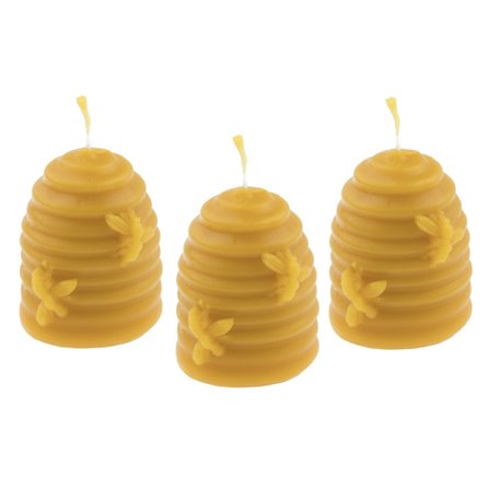 Sada tří svíček včelí úl - včeláčci